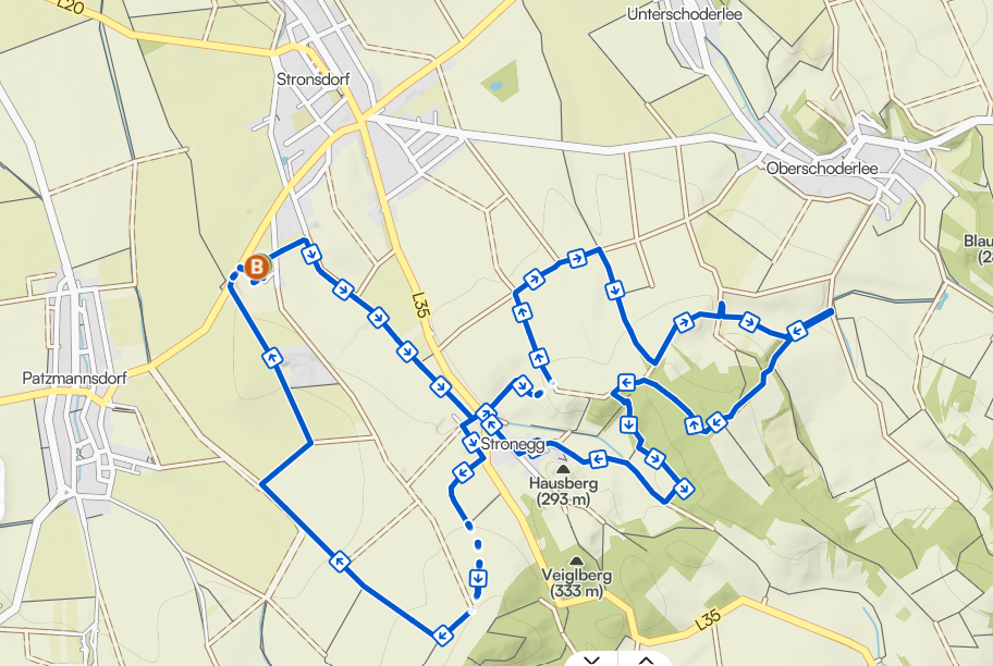 Streckenplan Steinberg-Trophy